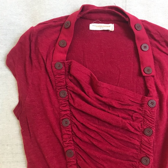 Anthro Pilcro & Letterpress ruched top XS - Picture 2 of 5